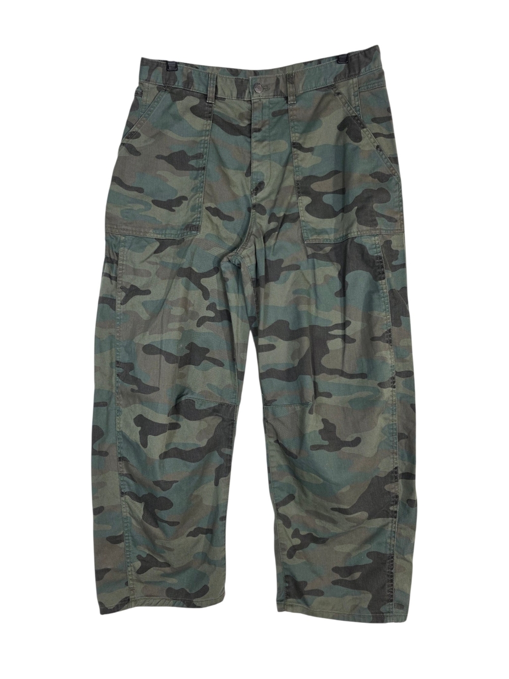 GAP Camouflage Barrel-leg denim jeans